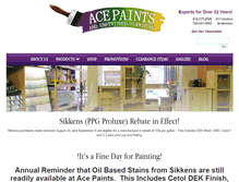 Tablet Screenshot of acepaintsfurniture.com